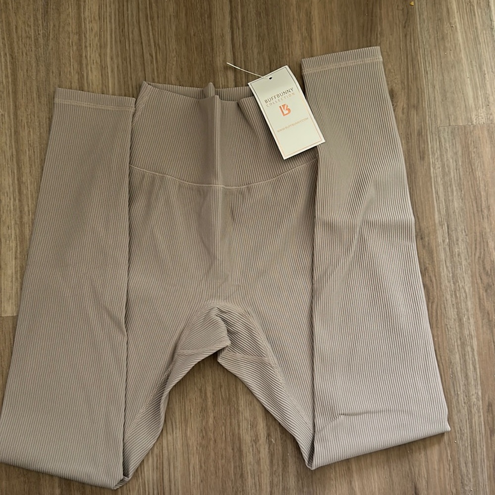 Buffbunny Material Girl Ribbed Legging in Nude